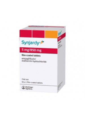 Synjardy 5 mg. / 850 mg. 60 tablets